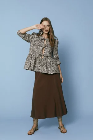 Sale BLUSA CLOVERLEOPARDO Camisas y blusas