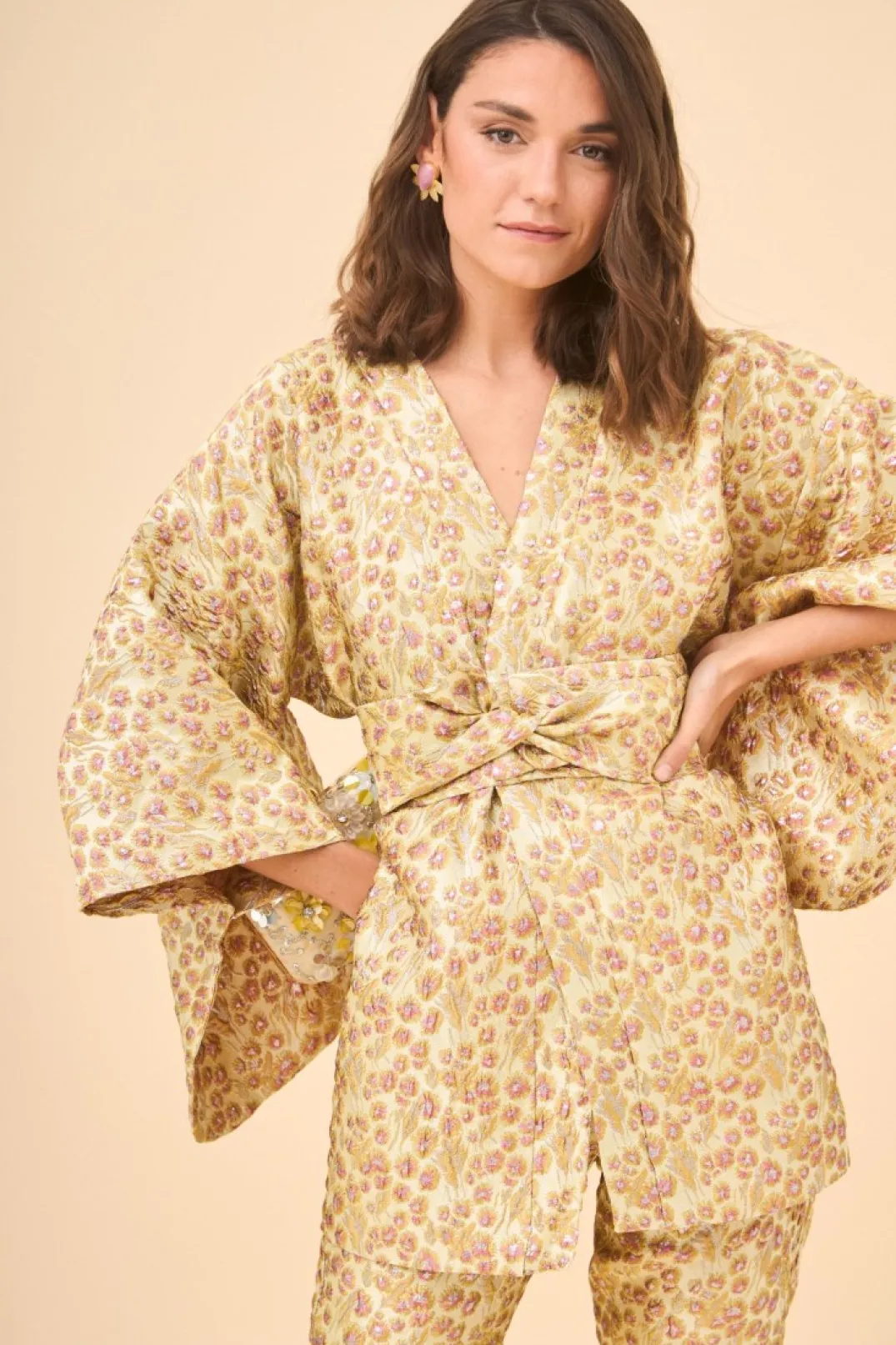 Sale KIMONO MARIETTA DORADO Total look