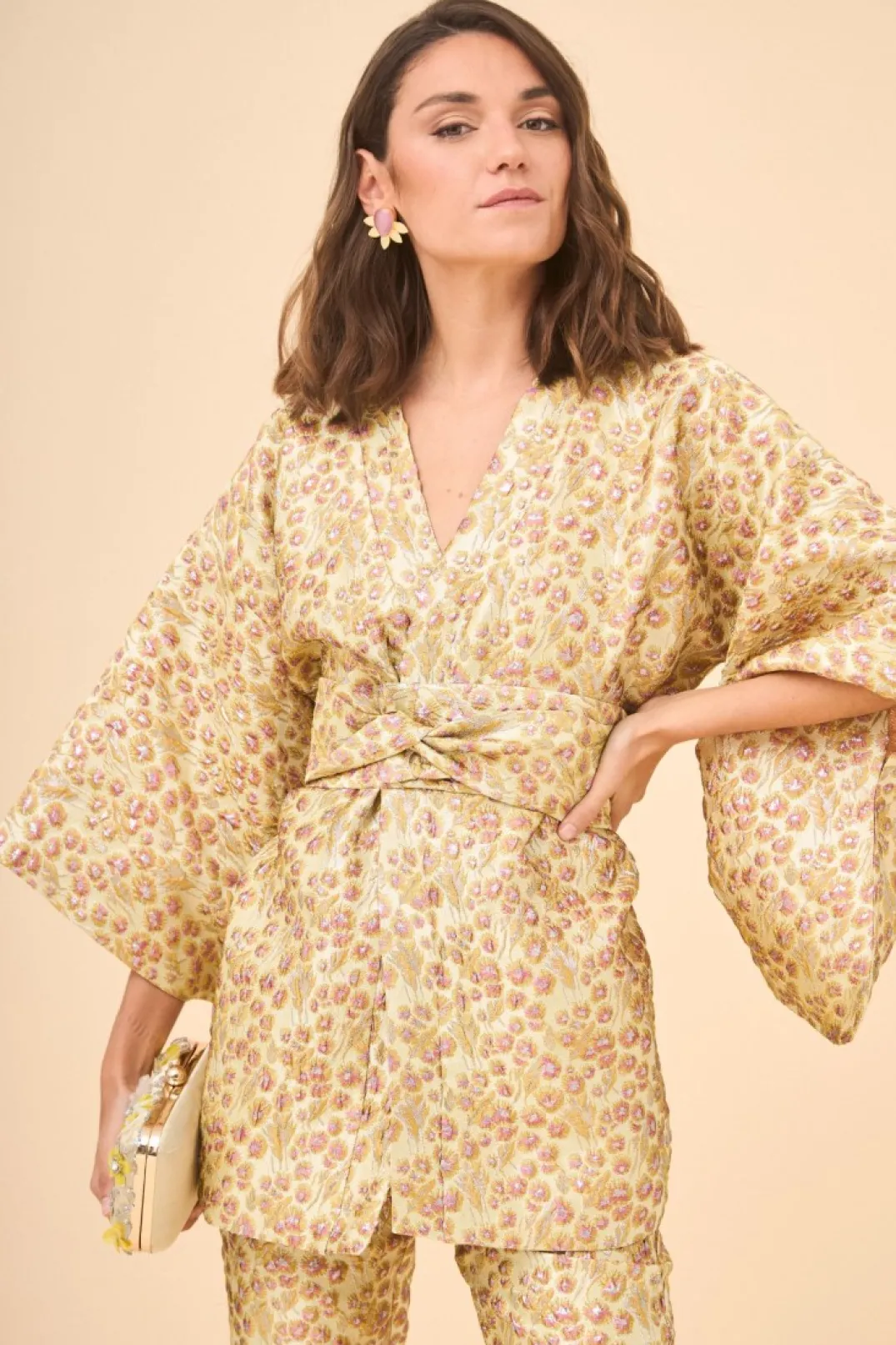 Sale KIMONO MARIETTA DORADO Total look