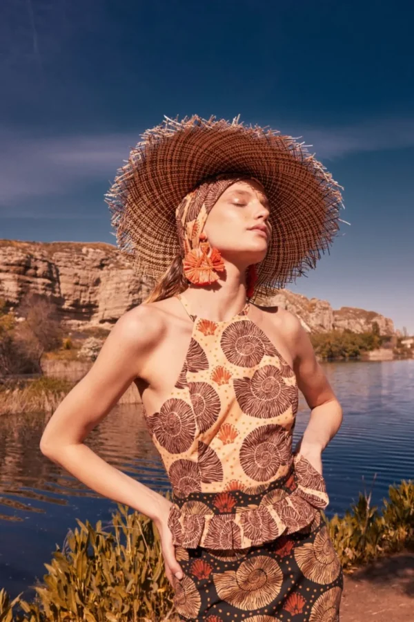 Cheap TOP CARACOLA NEGRO Tops