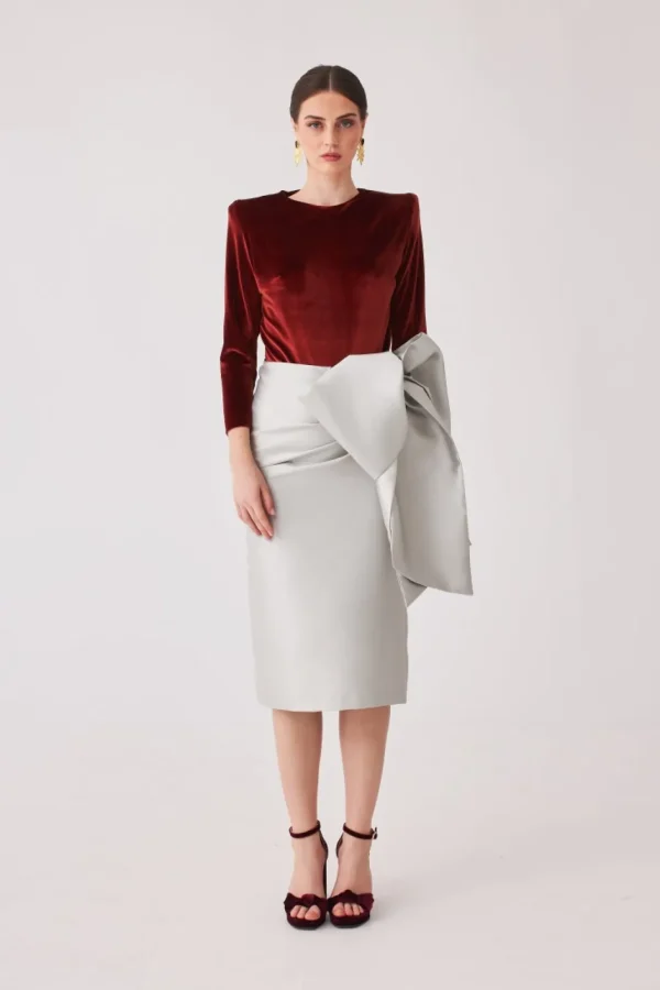 Best VESTIDO ADRIANA MB PLATA MARIA BARAZA X COOSY | Faldas