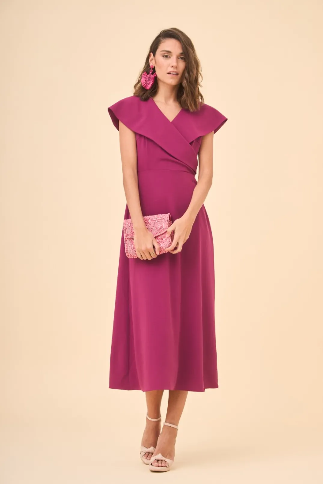 Flash Sale VESTIDO ATHENEABERENJENA Vestidos midi