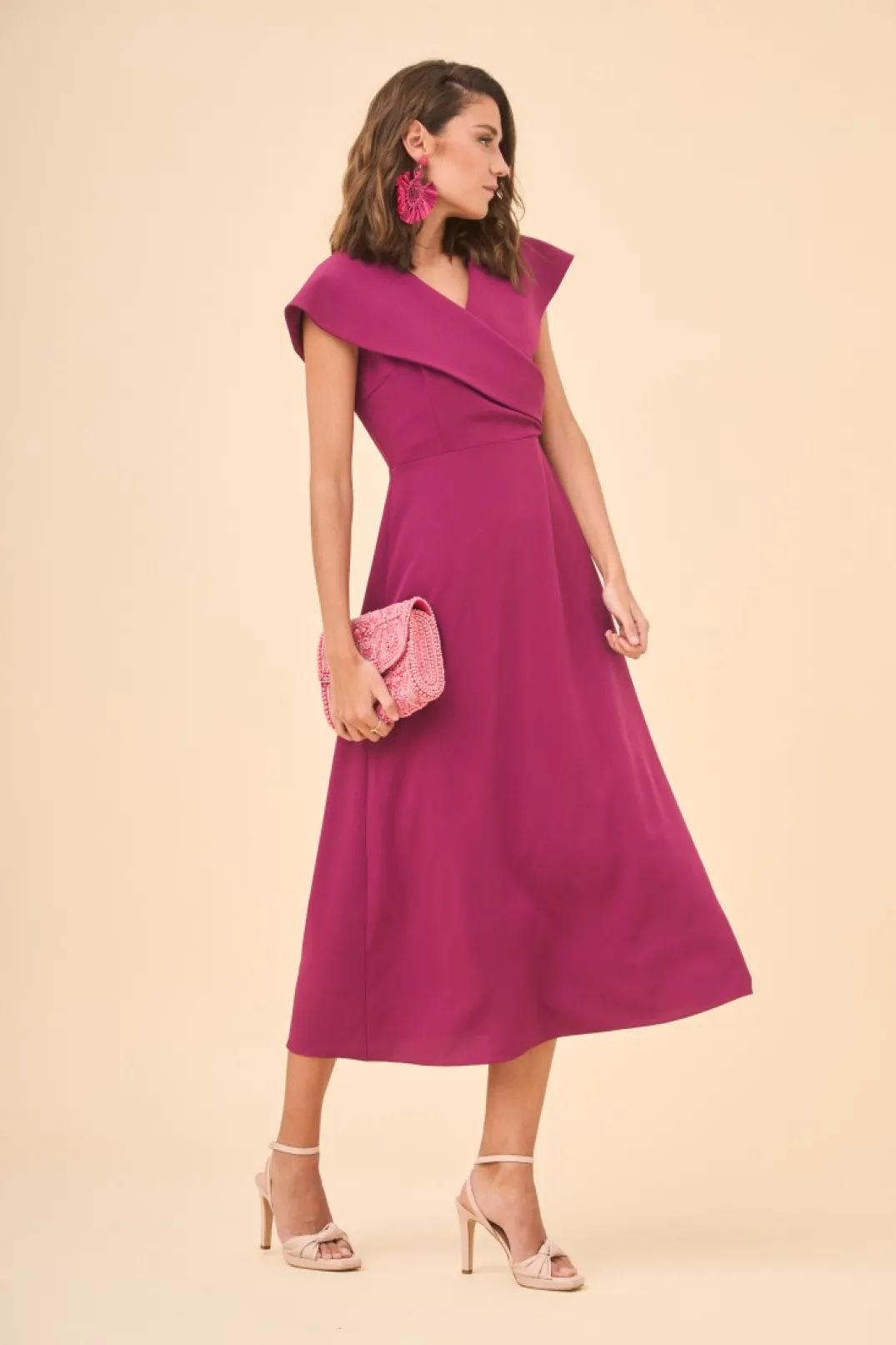 Flash Sale VESTIDO ATHENEABERENJENA Vestidos midi