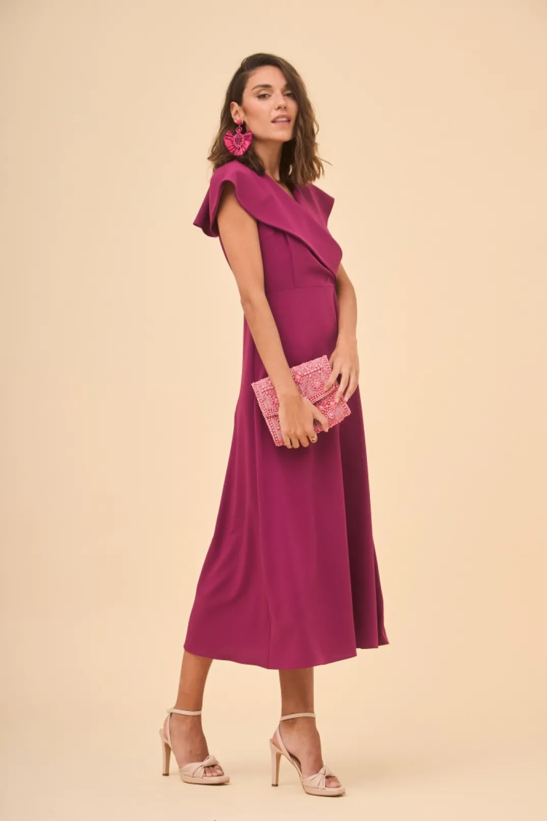 Flash Sale VESTIDO ATHENEABERENJENA Vestidos midi