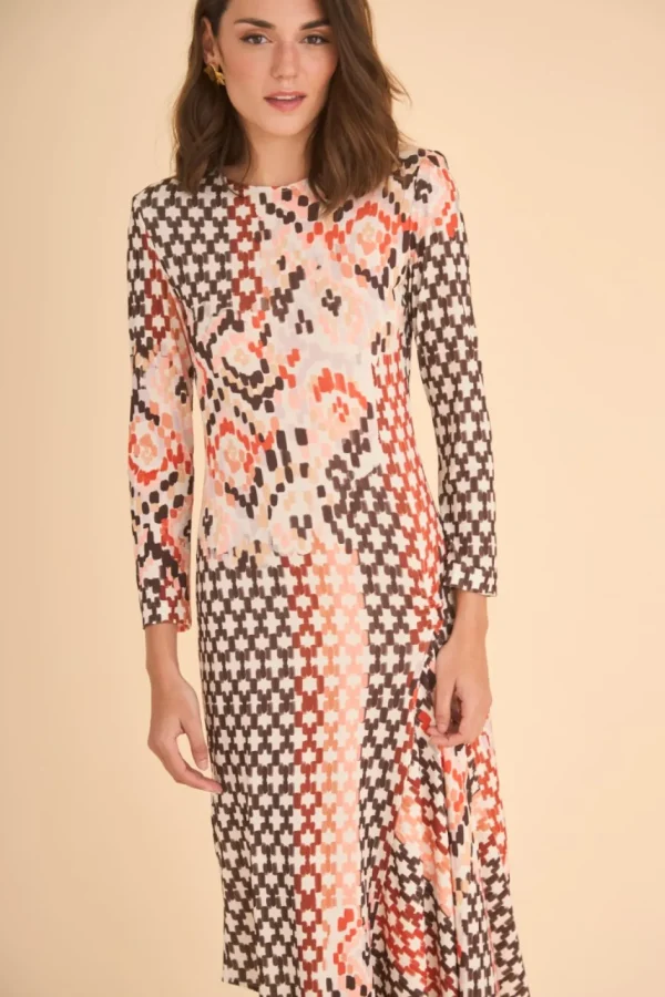 Discount Vestido Barkbas Multicolor | Vestidos midi