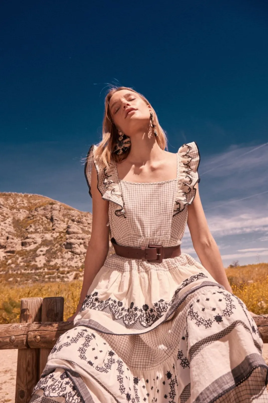 Clearance VESTIDO CALE BLANCO Y NEGRO Vestidos largos