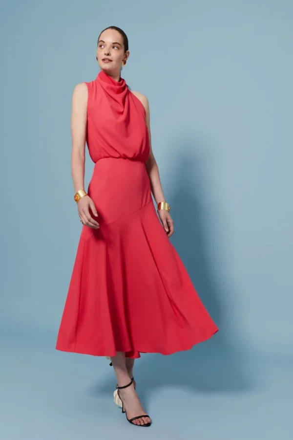 Cheap VESTIDO CRISTINA CORAL Vestidos midi