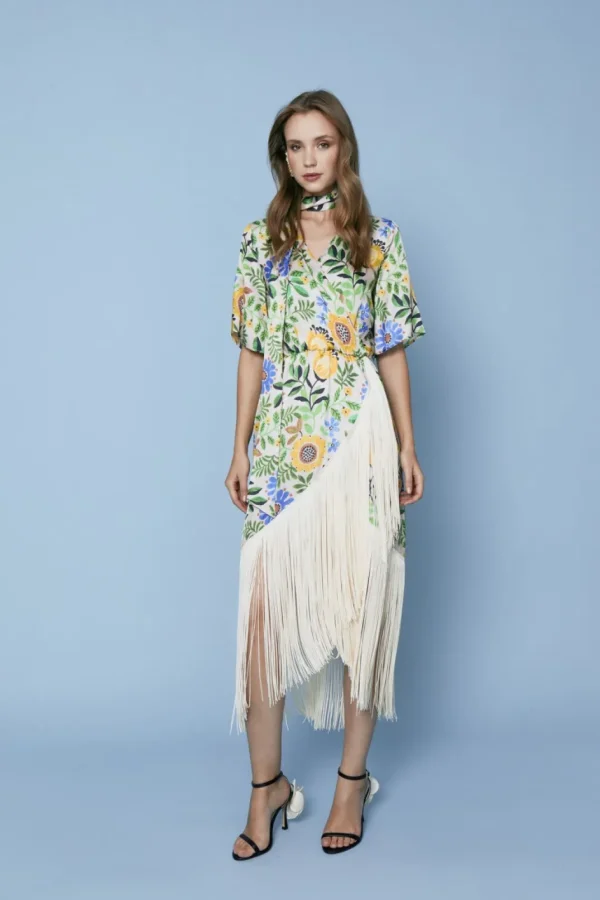 Sale VESTIDO FIESTA DAMIANCRUDO Vestidos midi