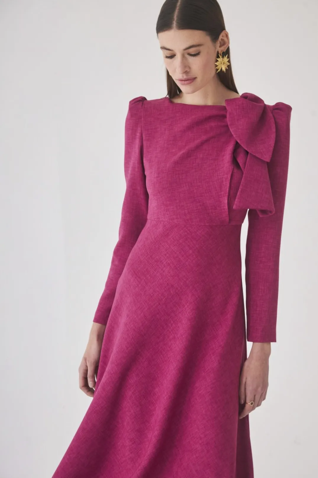 Shop Vestido Gabrieles Fucsia | Vestidos midi