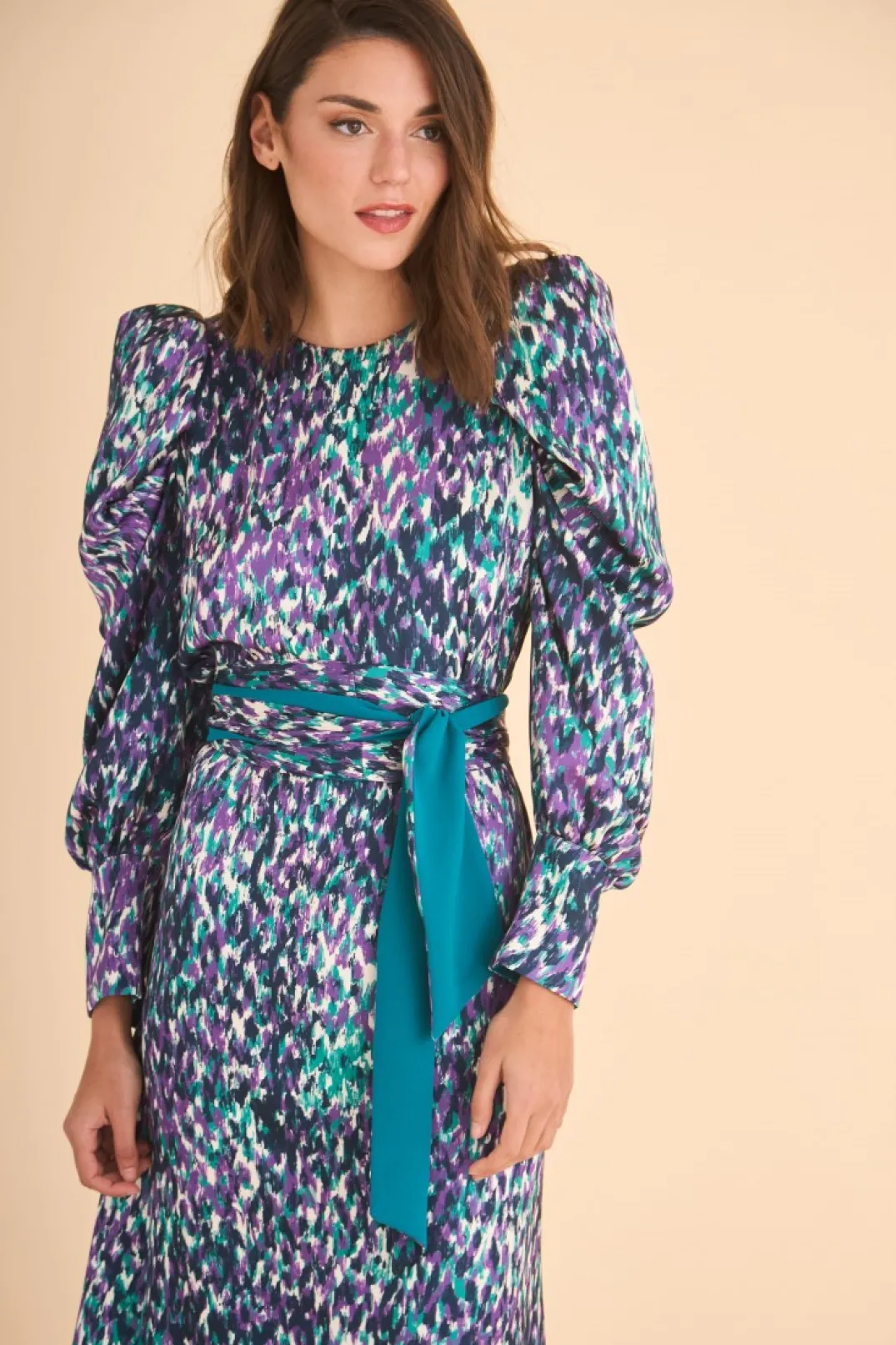 Hot VESTIDO INES MB VERDE/ESTAMPADO MARIA BARAZA X COOSY | Vestidos midi