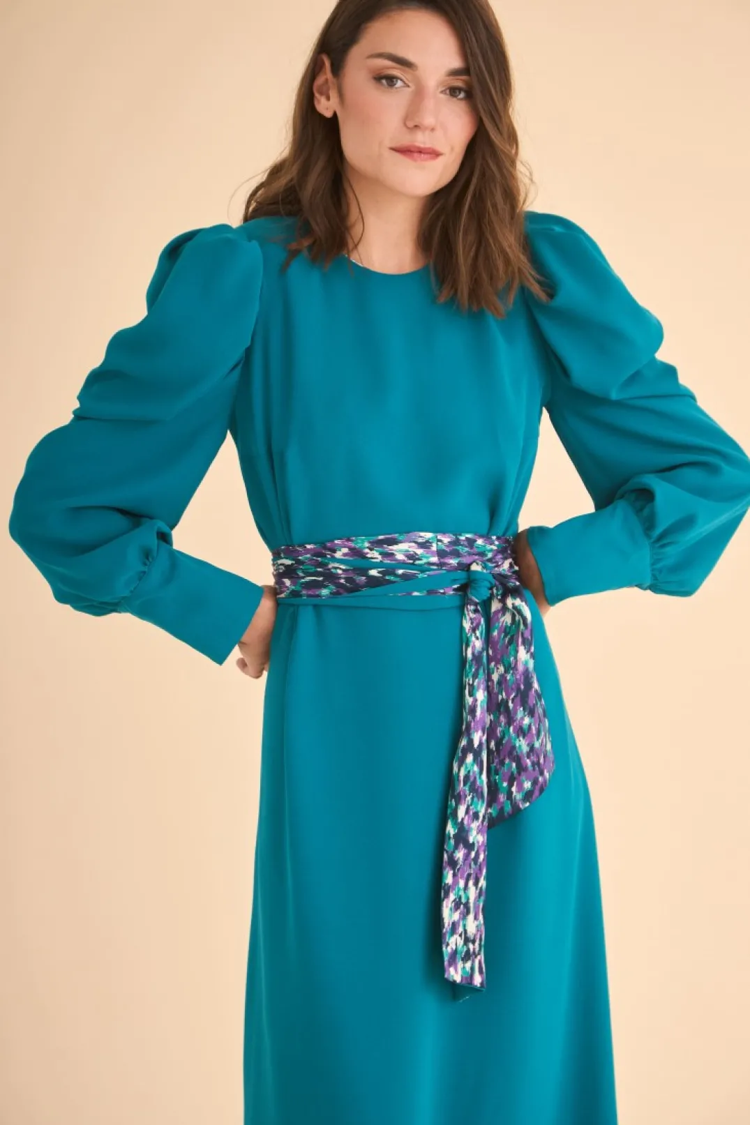 Hot VESTIDO INES MB VERDE/ESTAMPADO MARIA BARAZA X COOSY | Vestidos midi