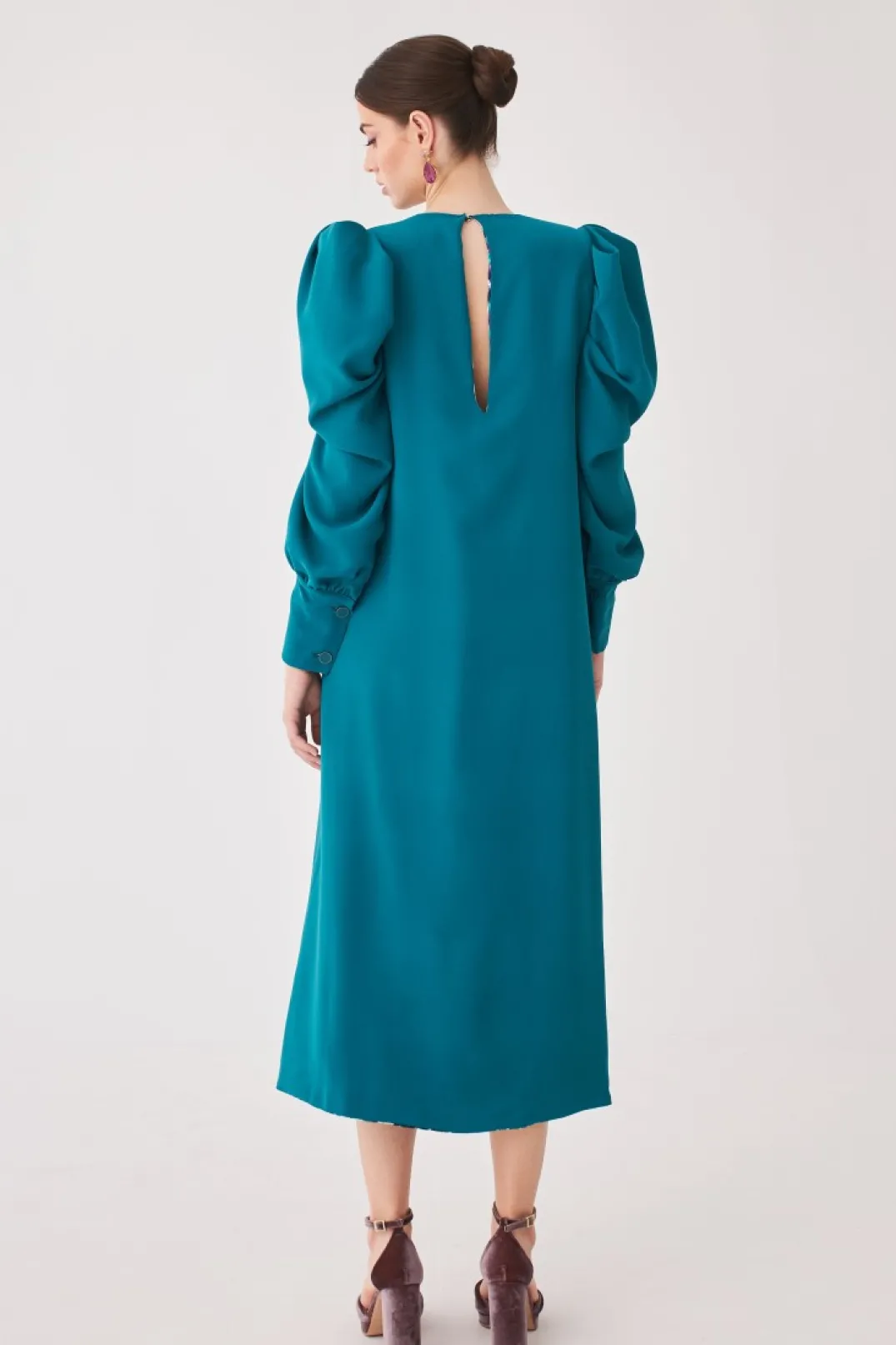 Hot VESTIDO INES MB VERDE/ESTAMPADO MARIA BARAZA X COOSY | Vestidos midi