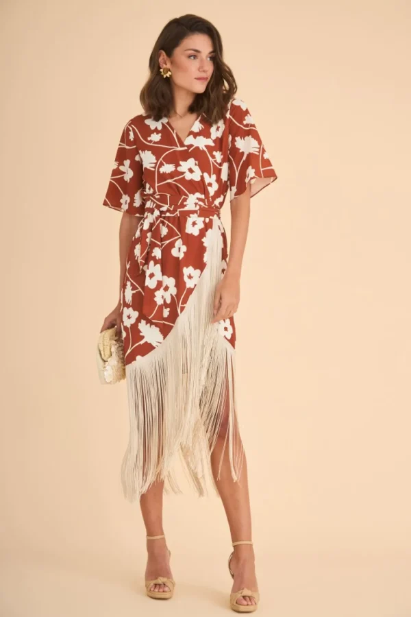 Online Vestido Largo Tildaest Marrón | Vestidos midi