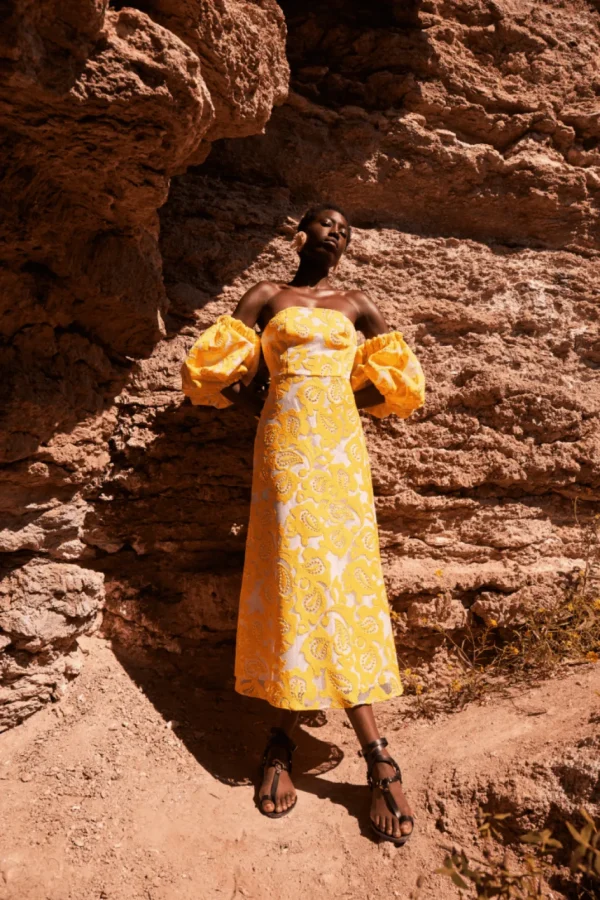 Cheap VESTIDO LEMONAMARILLO Vestidos midi