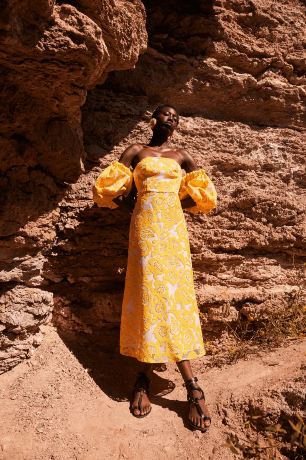 Cheap VESTIDO LEMONAMARILLO Vestidos midi