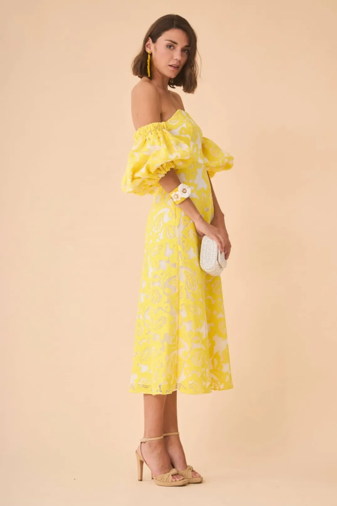 Cheap VESTIDO LEMONAMARILLO Vestidos midi