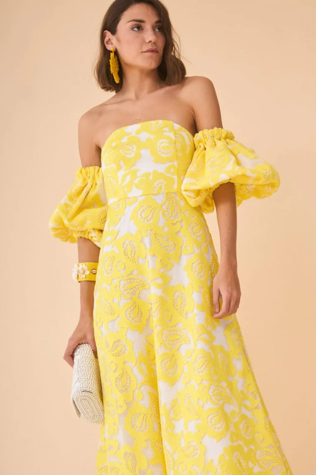 Cheap VESTIDO LEMONAMARILLO Vestidos midi