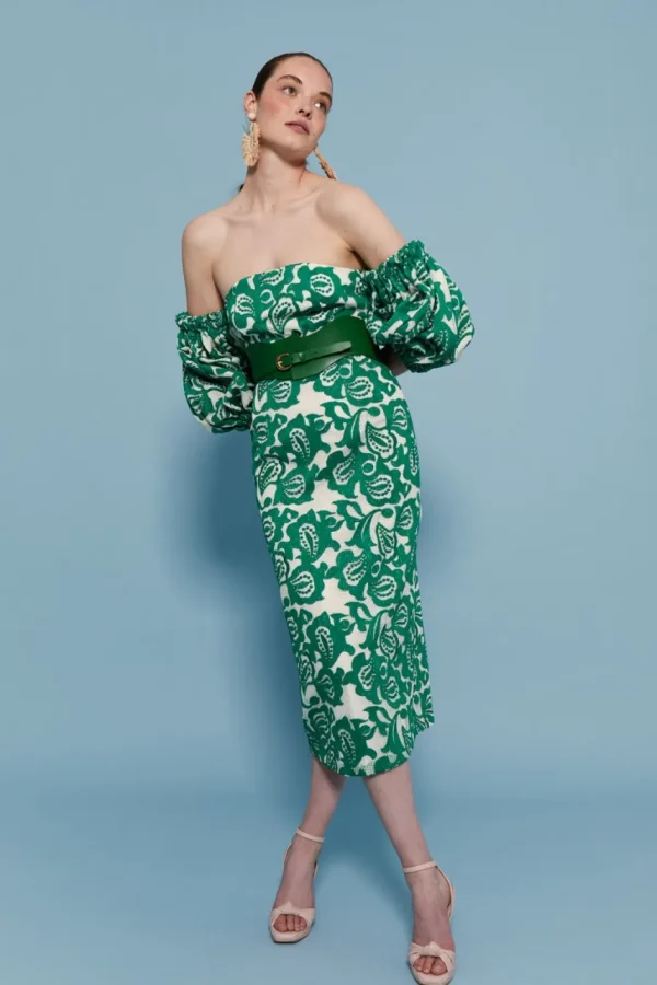 Cheap VESTIDO LEOPOLDAVERDE Vestidos midi