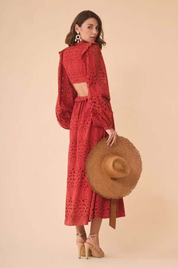 Online VESTIDO LUCILAROJO Vestidos midi