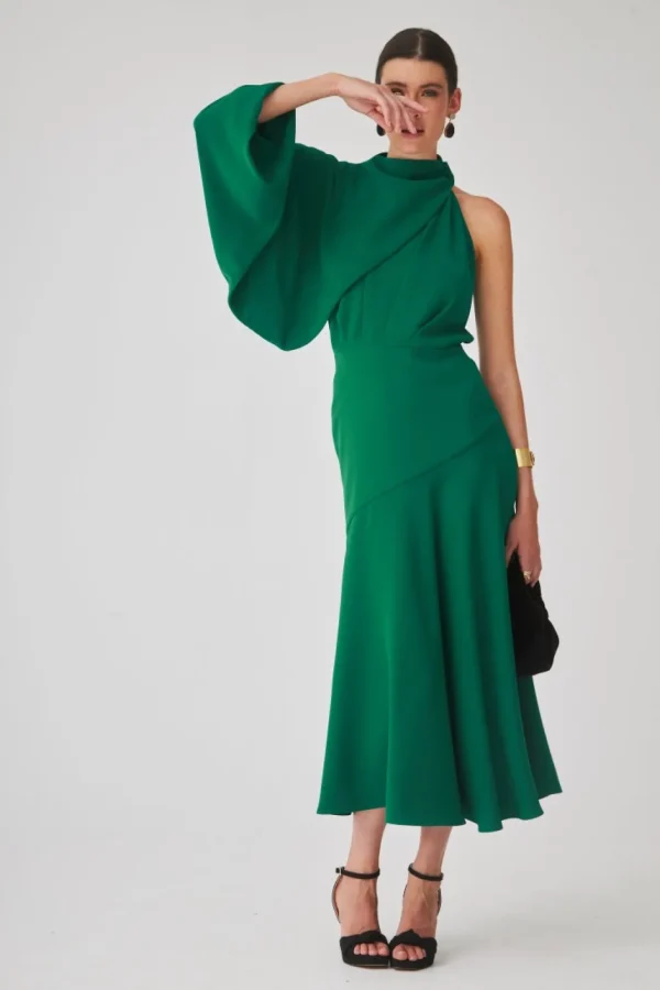 Shop VESTIDO LUPIANA VERDE Vestidos midi
