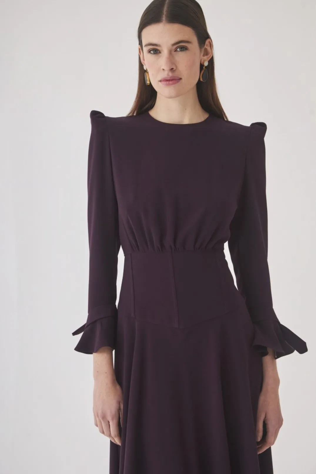 Hot Vestido Maraia Morado | Vestidos midi