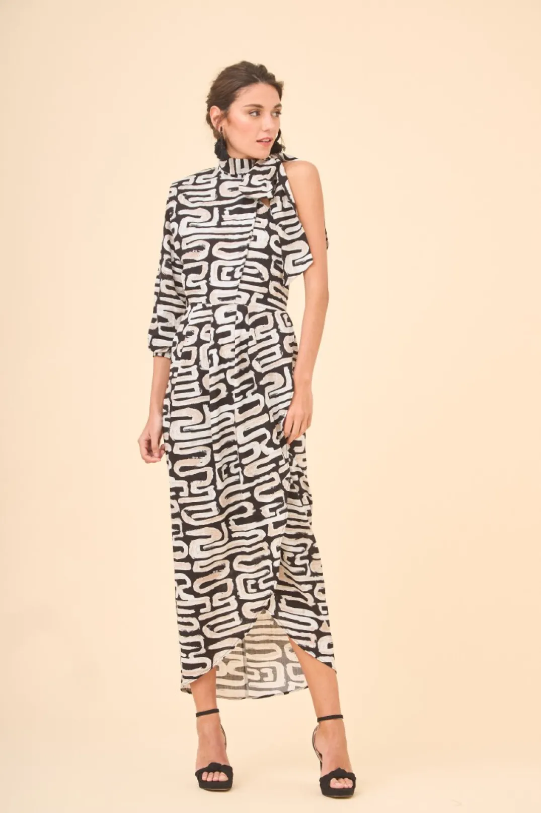 Fashion VESTIDO MINAMNEGRO Vestidos midi