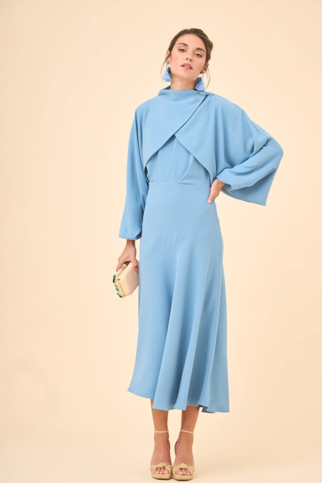 Flash Sale Vestido No Usarestampado Verde | Vestidos midi