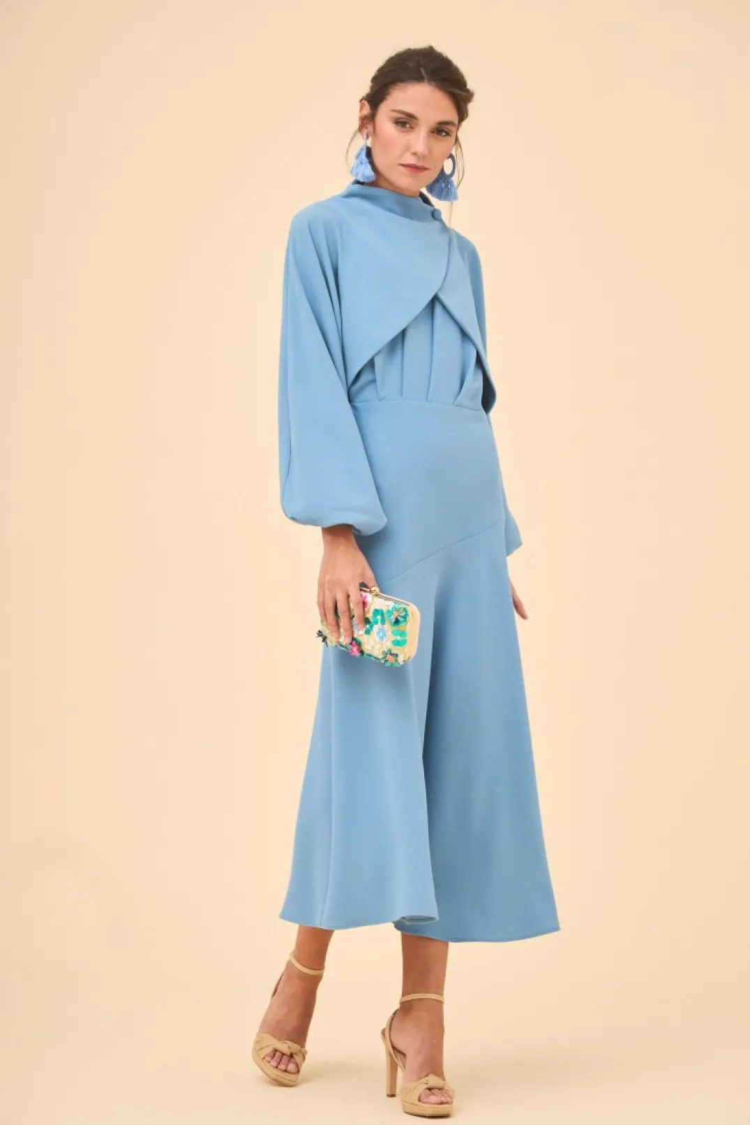 Flash Sale Vestido No Usarestampado Verde | Vestidos midi