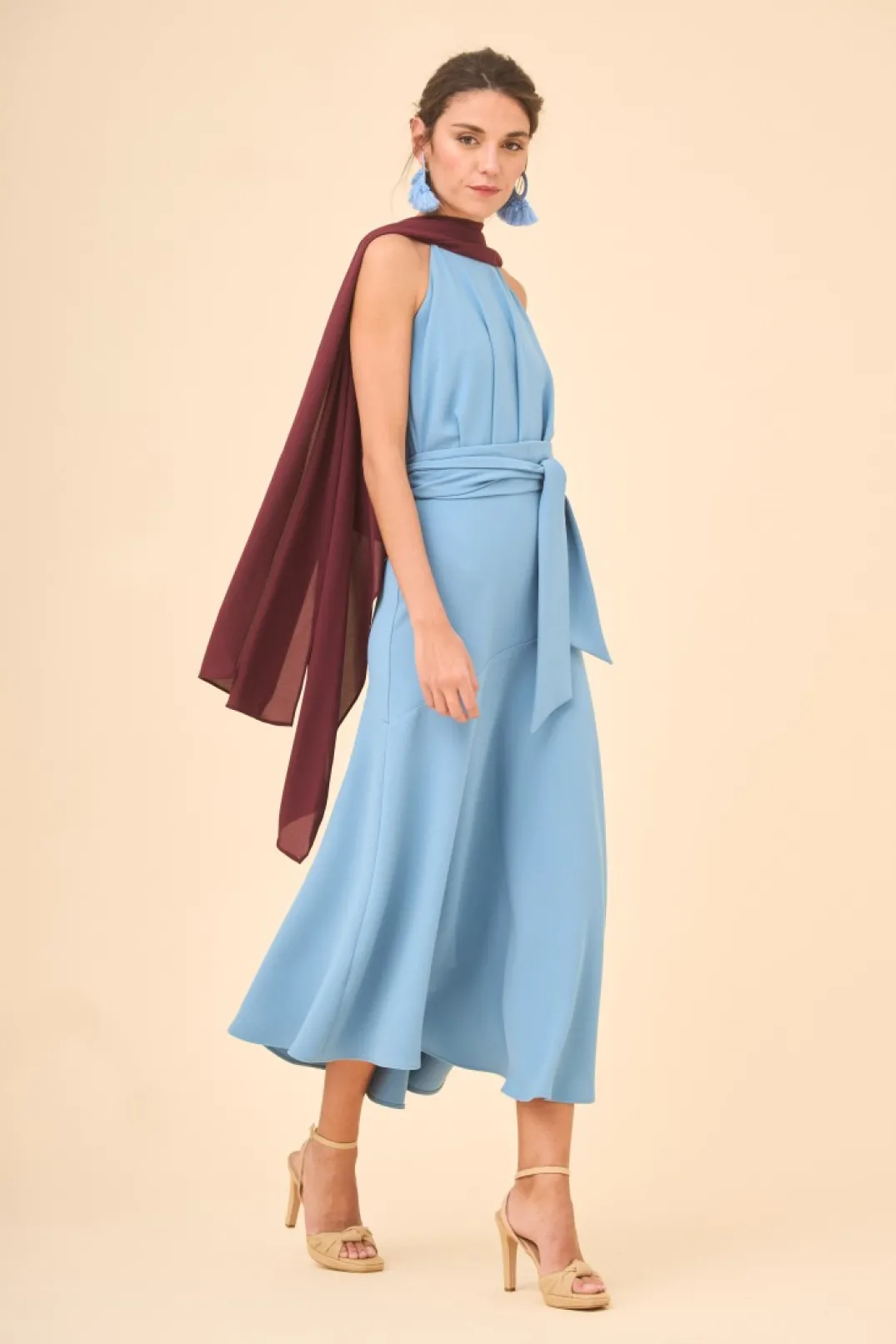 Flash Sale Vestido No Usarestampado Verde | Vestidos midi