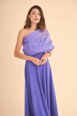 Store VESTIDO RAQUEL MB MORADO MARIA BARAZA X COOSY | Vestidos midi