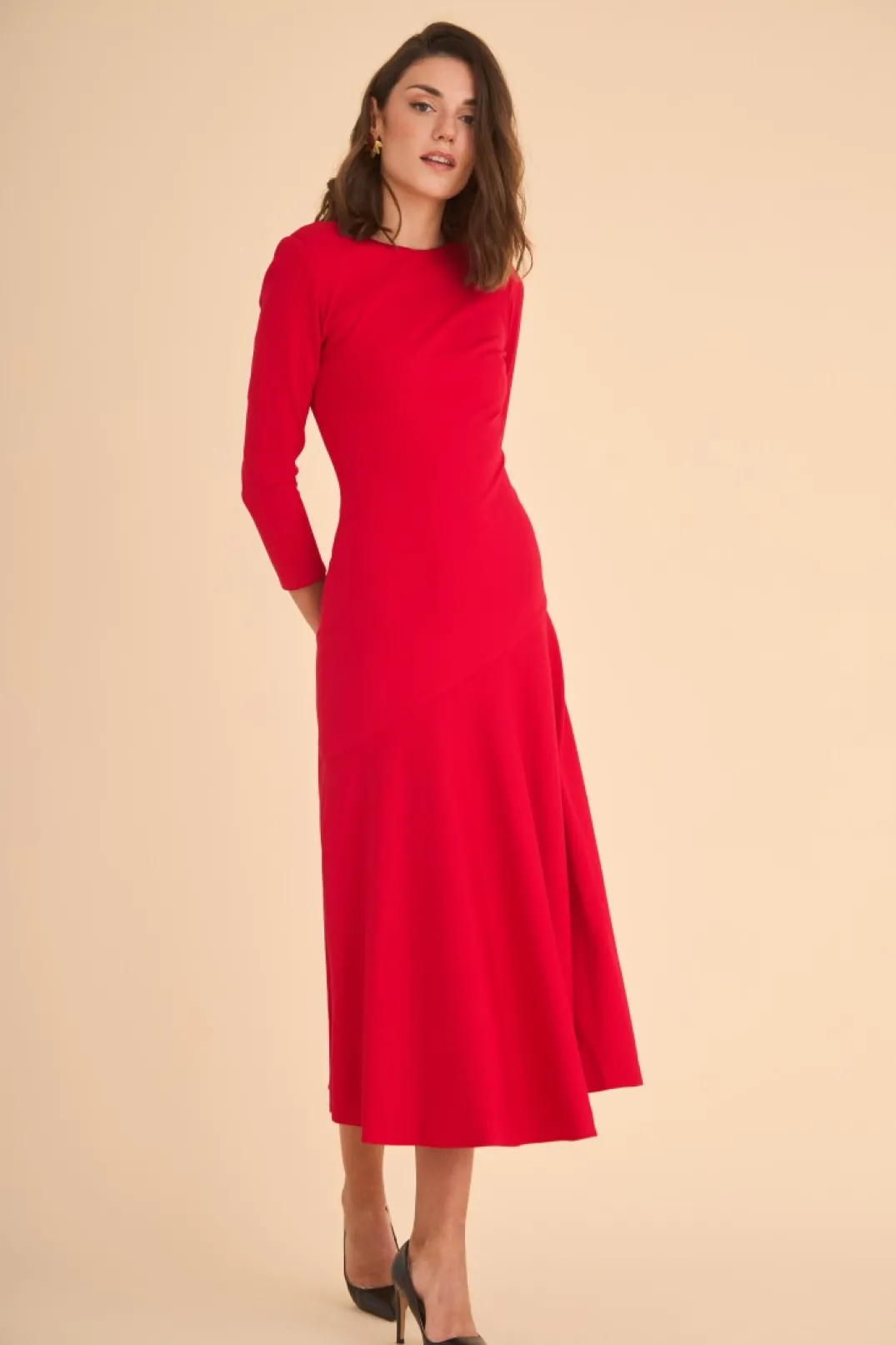 Fashion Vestido Rose Rojo | Vestidos midi