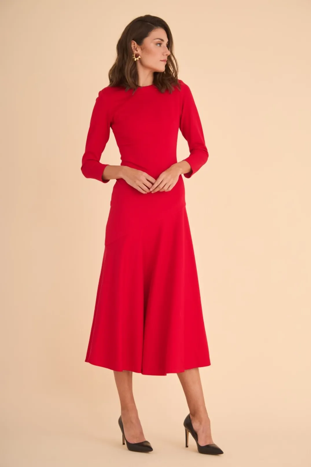 Fashion Vestido Rose Rojo | Vestidos midi