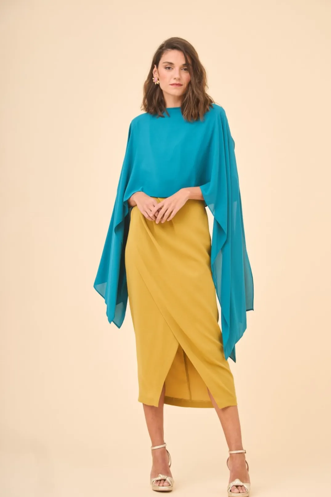 New Vestido Rubben Mostaza | Vestidos midi