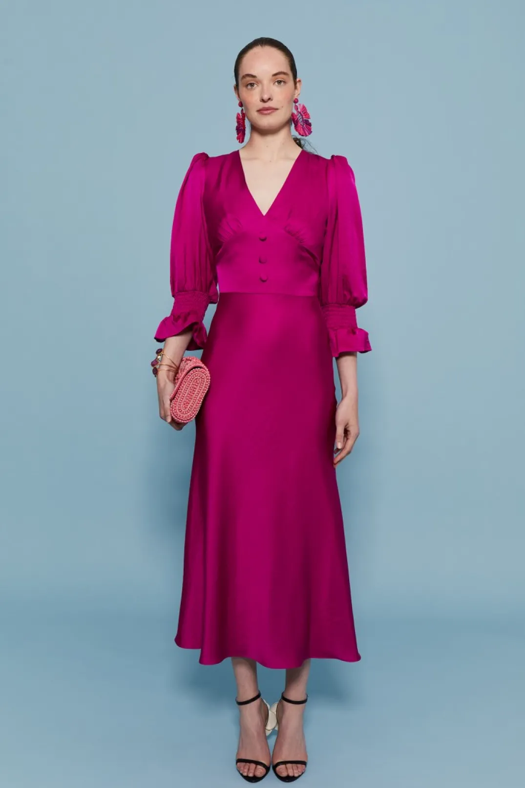 Best VESTIDO SANDRA MAGENTA Vestidos midi