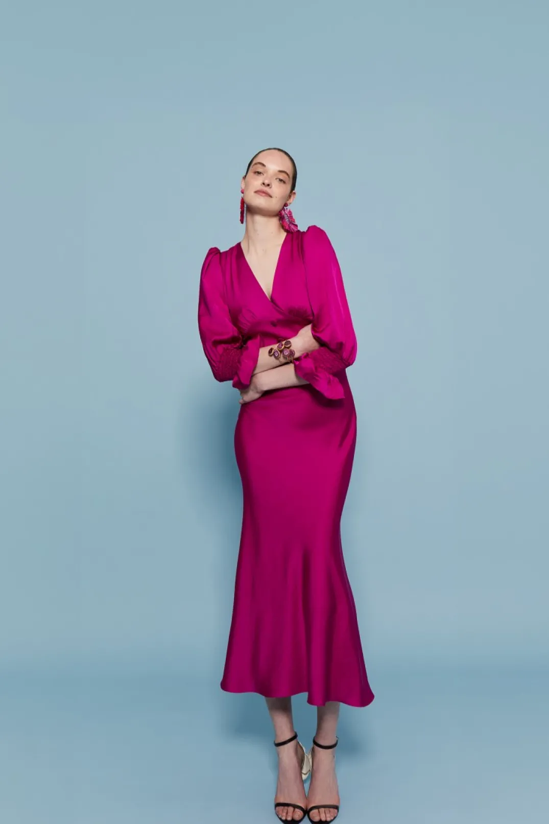 Best VESTIDO SANDRA MAGENTA Vestidos midi