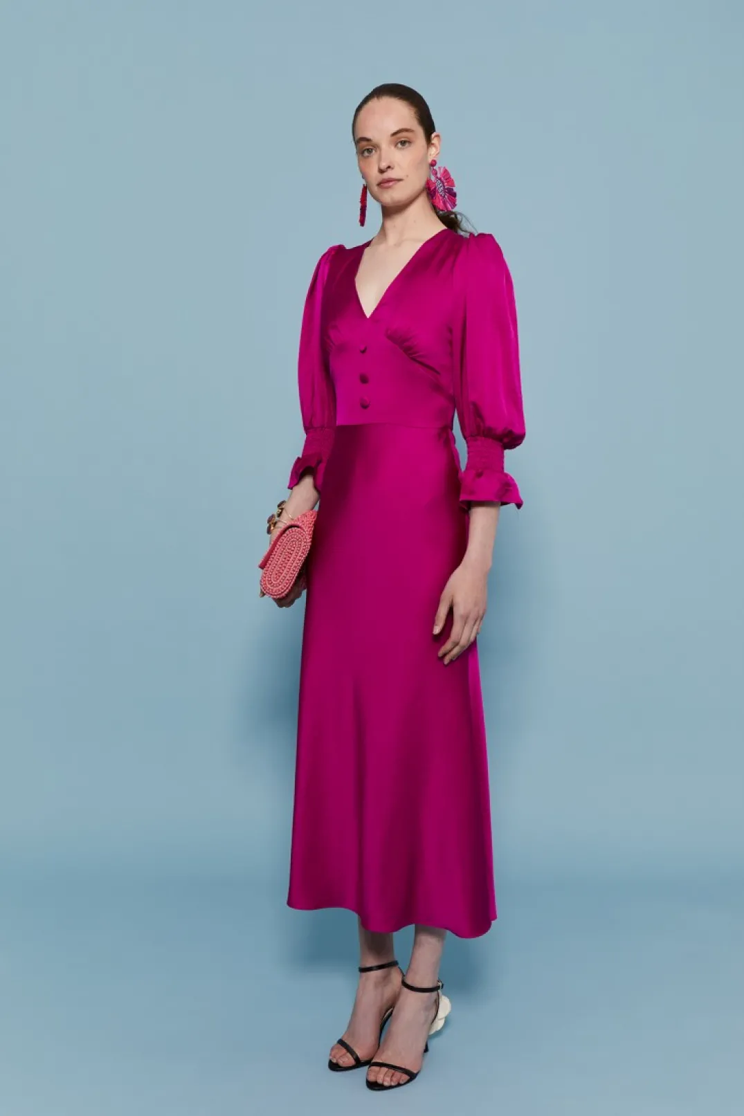 Best VESTIDO SANDRA MAGENTA Vestidos midi