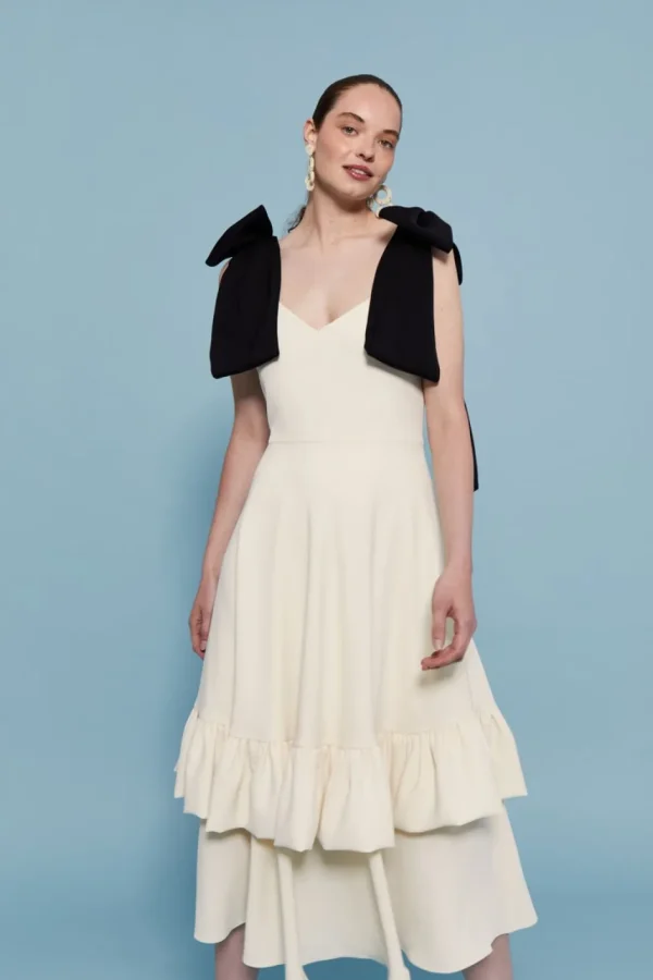 Outlet VESTIDO TRIANA24 CRUDO Vestidos midi | I DO